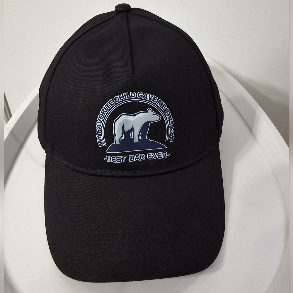 My Favorite Child Gave Me This Cap Best Dad Ever Black Dad Hat Papa Bear , NEW